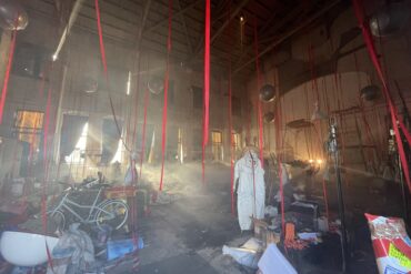 Halle des Künstlers Adam Read in Rofinpark in Eberswalde. Foto: Jonas Mayer